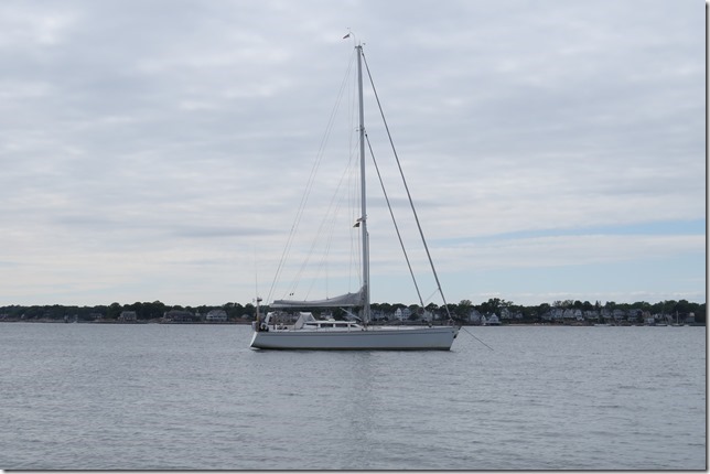 Anchored off Shelter Island, Norwalk in the background