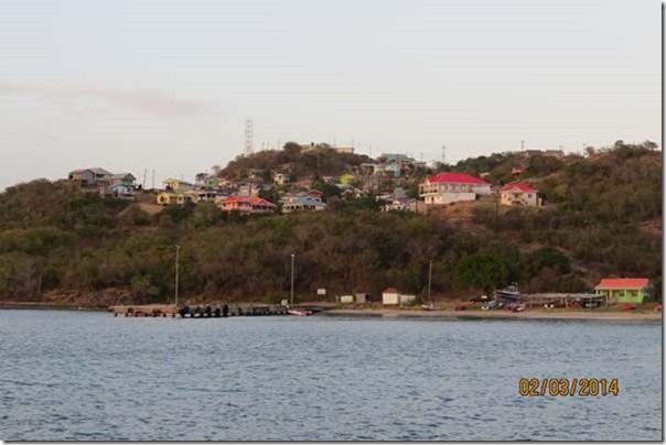 betasmallSaline Bay, the Ferry Terminal and Village Above