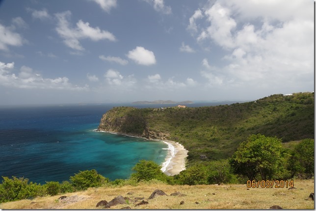 View into Bloody Bay, Union Island, with Mayreau in the Background