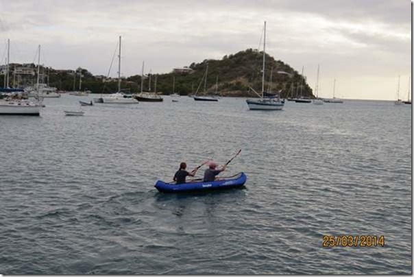 betasmallThe Kayak's first outing in Tyrrell Bay