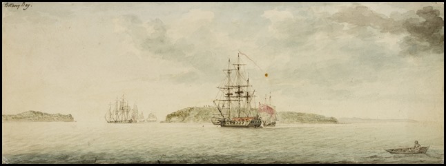 Botany Bay 1789 watercolour by Charles Gore