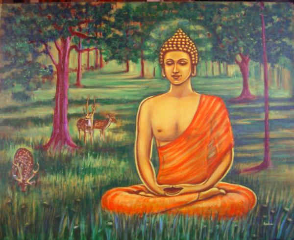 Buddha-meditating-in-the-forest-usha-shantharam.jpg
